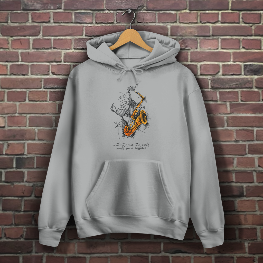 Damen Hoodie „Saxophonist“ – Stil trifft auf Sound