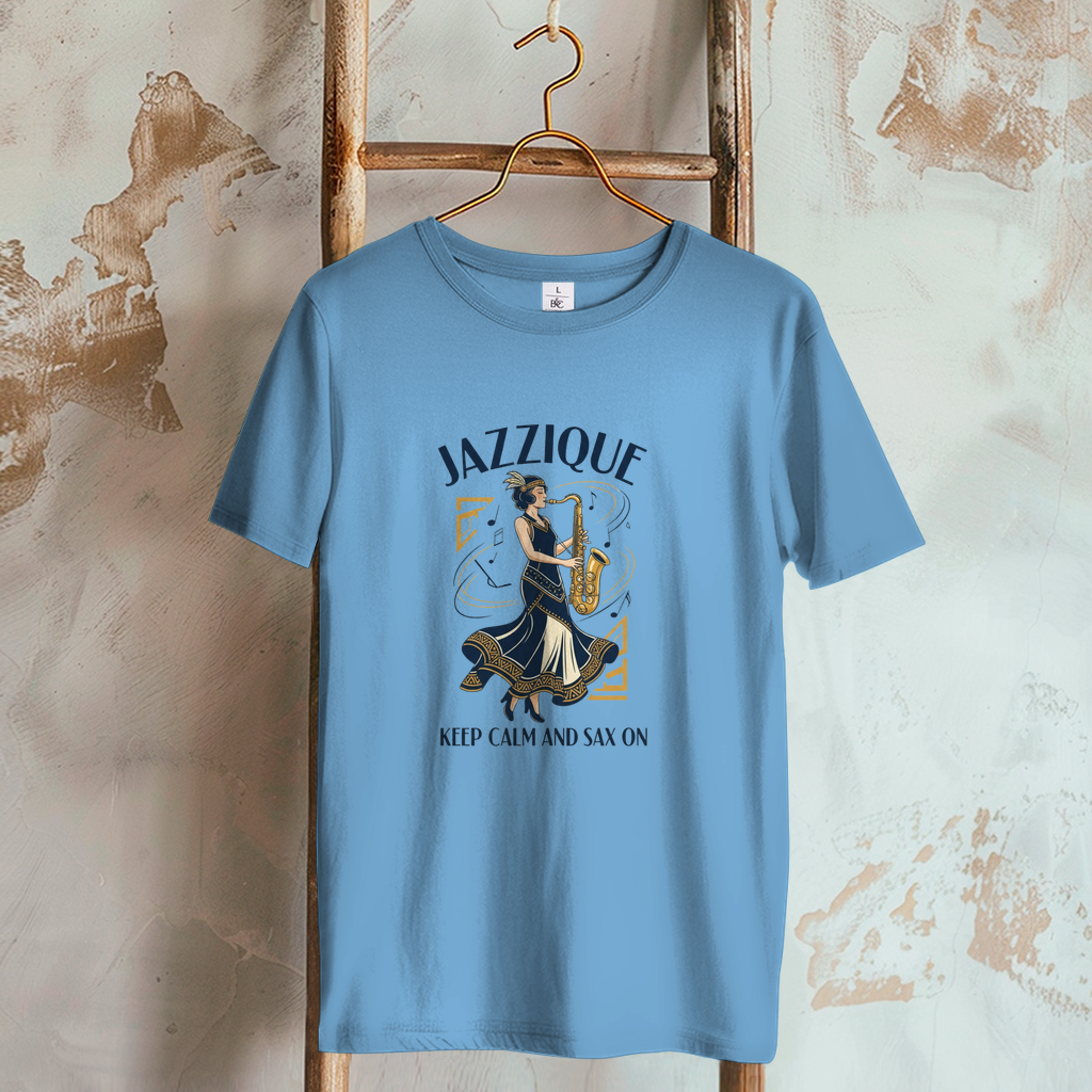 🎷 Keep Calm and Sax On – Damen T-Shirt von Jazzique