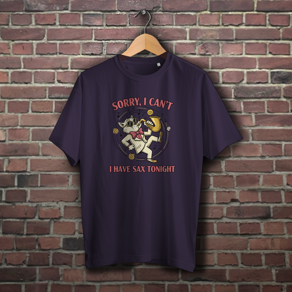 🎷 Sorry, I Can’t – I Have Sax Tonight – Oversize T-Shirt