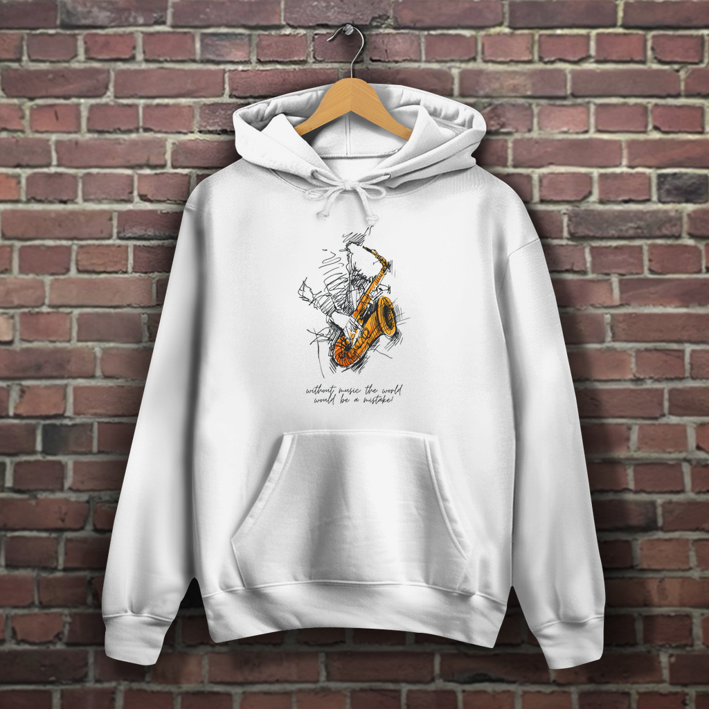 Damen Hoodie „Saxophonist“ – Stil trifft auf Sound