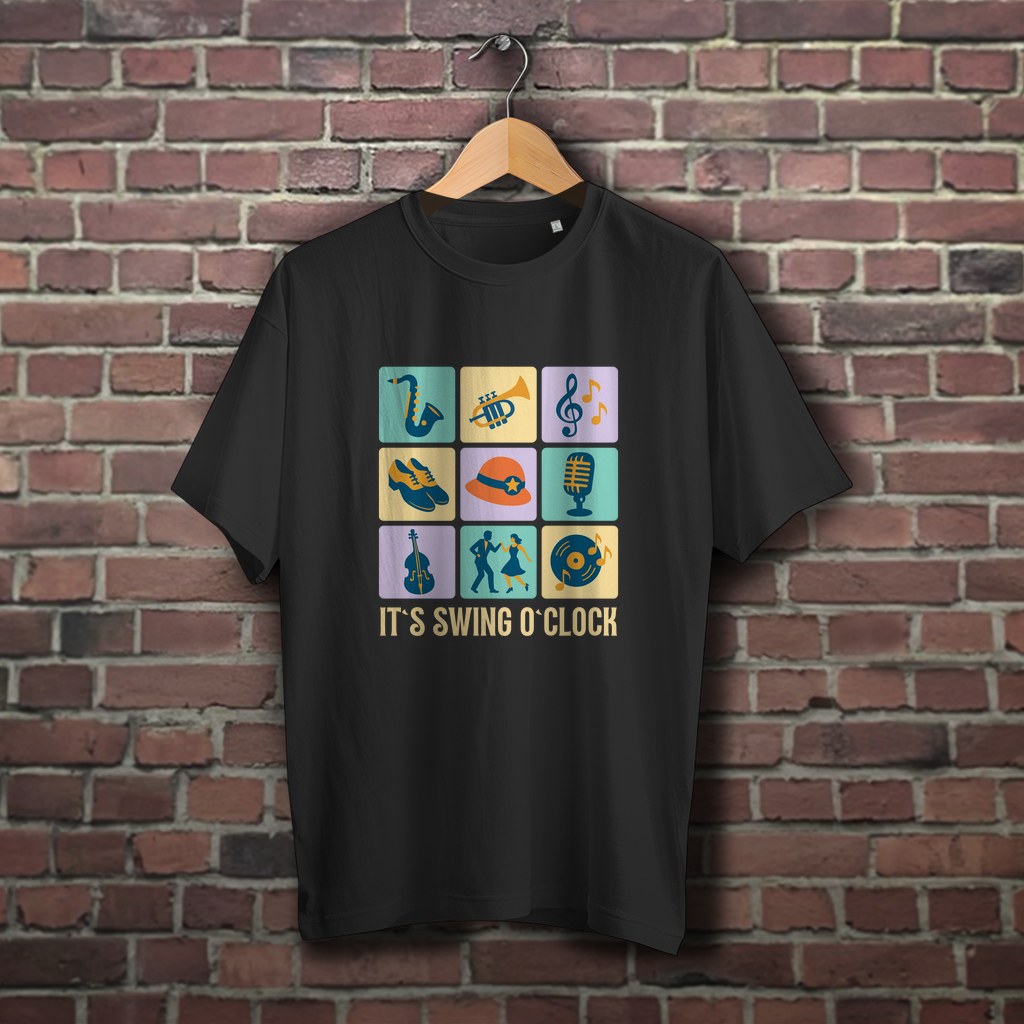 Oversize T-Shirt "It’s Swing O’Clock"