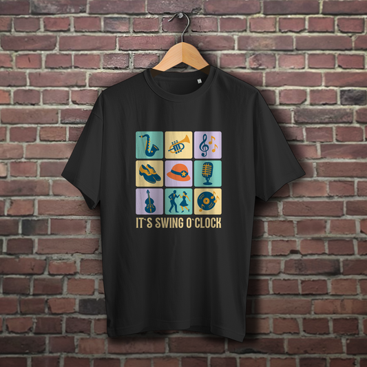 Oversize T-Shirt "It’s Swing O’Clock"