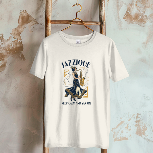 🎷 Keep Calm and Sax On – Damen T-Shirt von Jazzique
