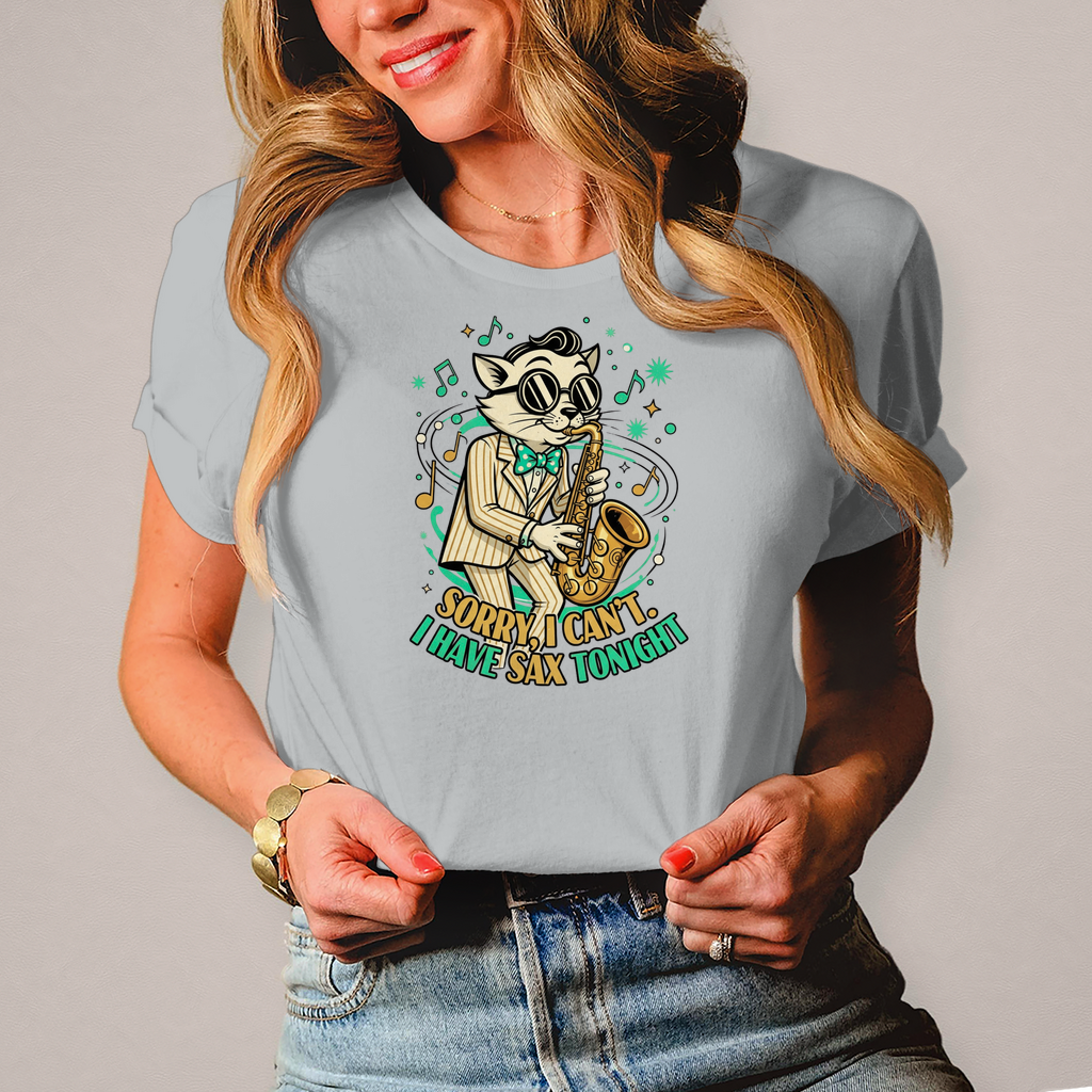🎷 Sorry, I Can’t – I Have Sax Tonight – Damen T-Shirt