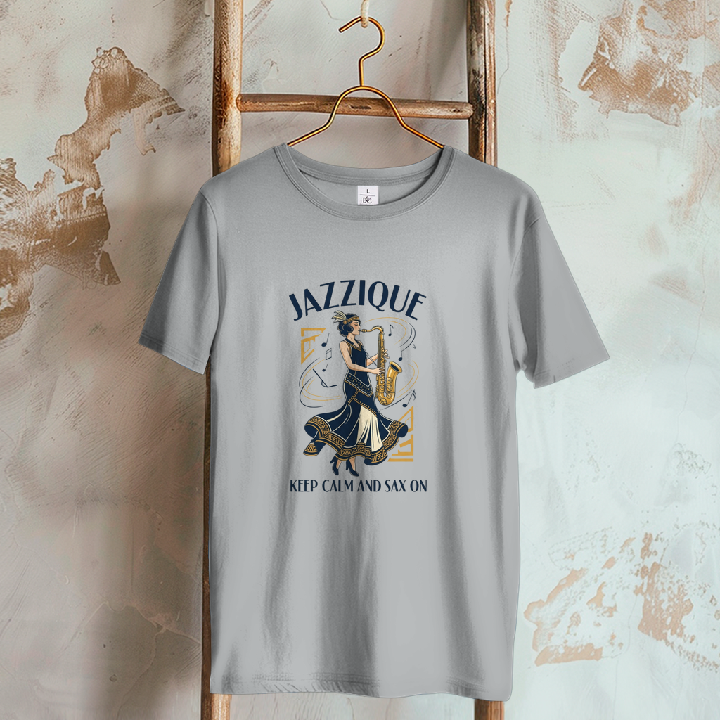 🎷 Keep Calm and Sax On – Damen T-Shirt von Jazzique