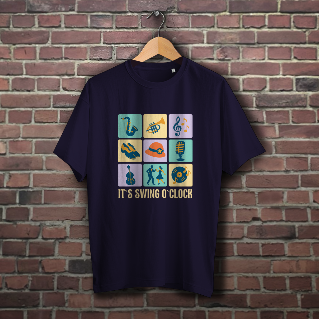 Oversize T-Shirt "It’s Swing O’Clock"