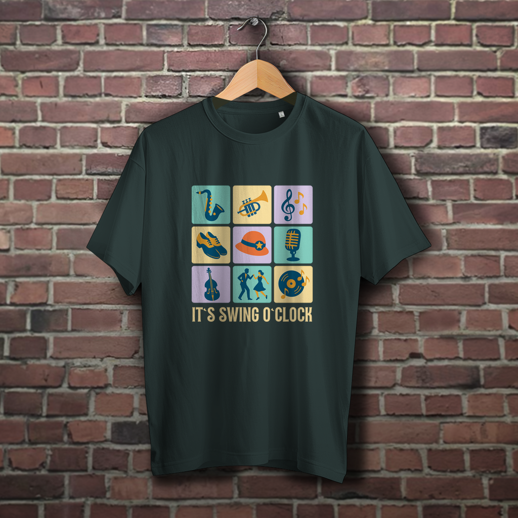 Oversize T-Shirt "It’s Swing O’Clock"