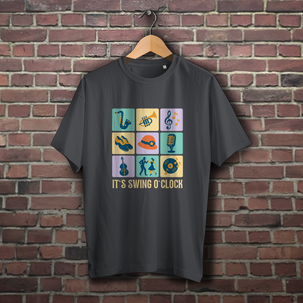 Oversize T-Shirt "It’s Swing O’Clock"