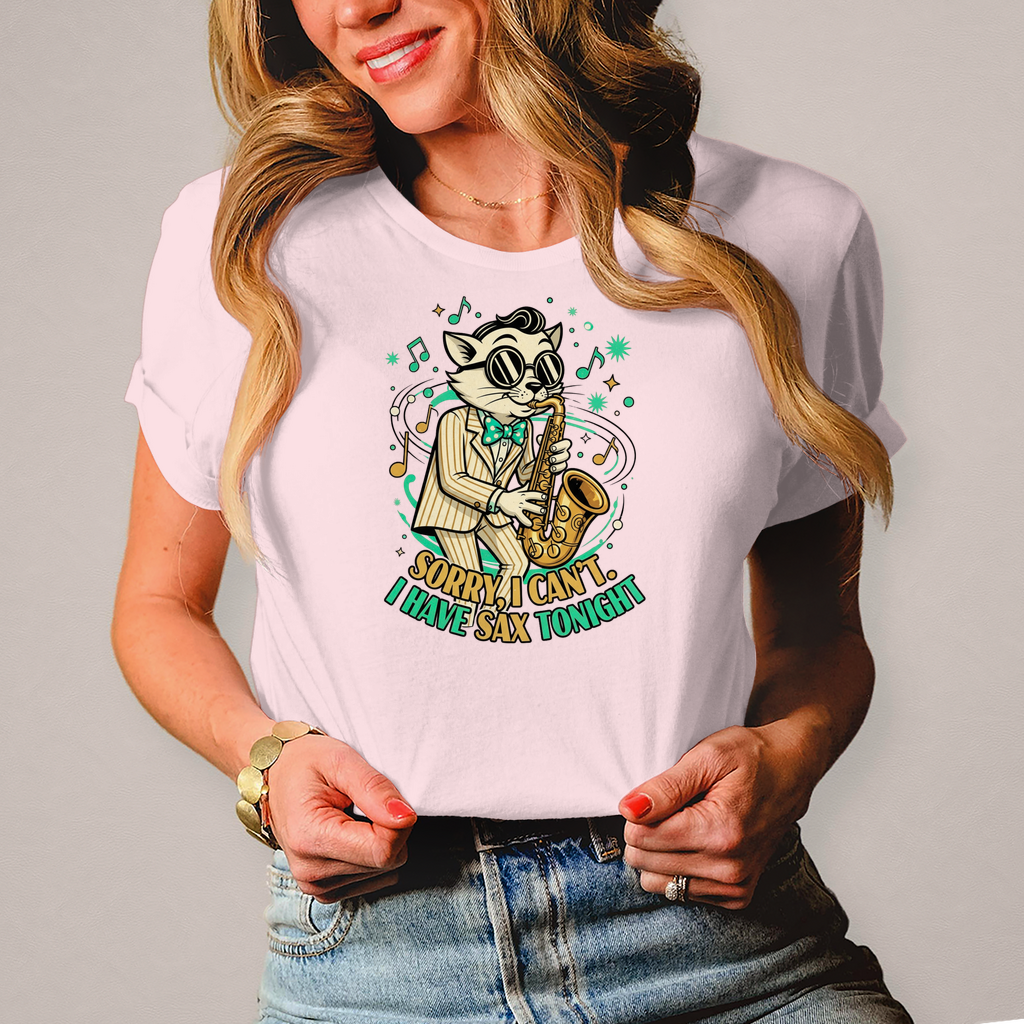🎷 Sorry, I Can’t – I Have Sax Tonight – Damen T-Shirt